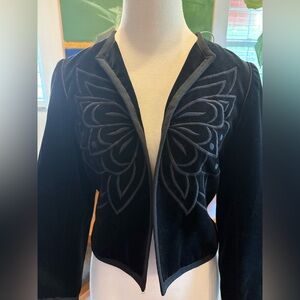 Nordstrom Black Satin Jacket